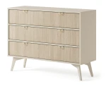 Komoda Flora beż piaskowy 106 cm z szufladami scandi