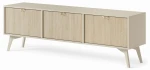Szafka RTV Flora beż piaskowy 158 cm jodełka scandi