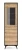 witryna-54-cm-divero-czarny-grafit-dab-evoke-front.webp