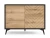 komoda-104-cm-divero-czarny-grafit-dab-evoke-front.webp